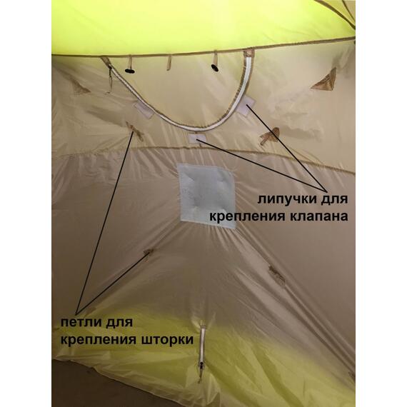 Внутренний тент легкий зимний Лотос Куб 4 188х260х210 (Зимний), фото , изображение 3