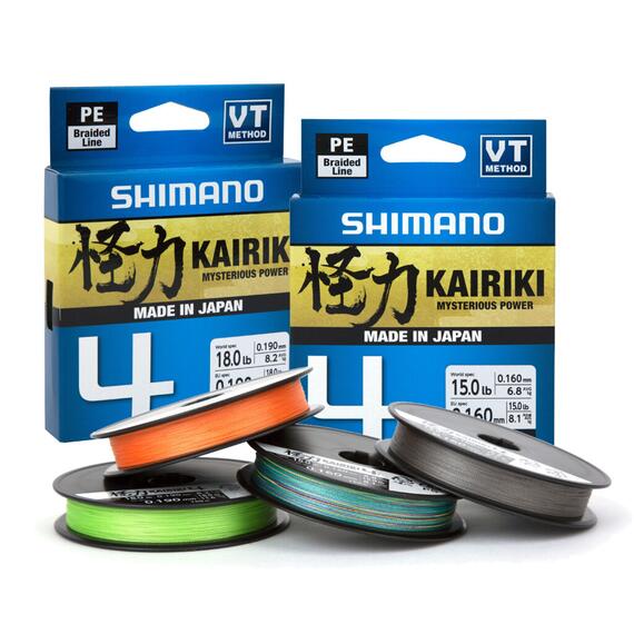 Шнур плетеный Shimano Kairiki 4 150m 0,10mm 6,8kg Orange, фото , изображение 2