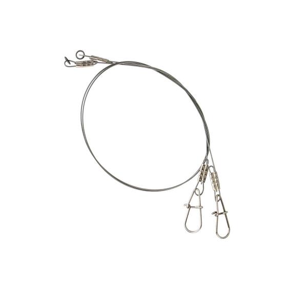 Поводок SAVAGE GEAR Titanium Jerkbait Trace 22cm 0,5mm 20kg 2pcs, фото 