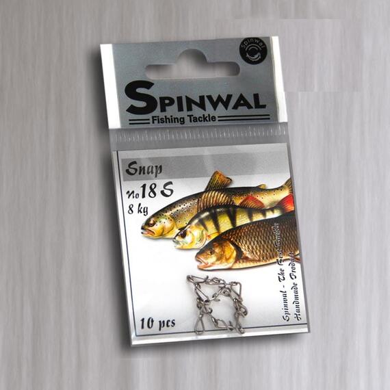 Застежка Spinwal Snap size 18S 8kg 10pcs, фото , изображение 2