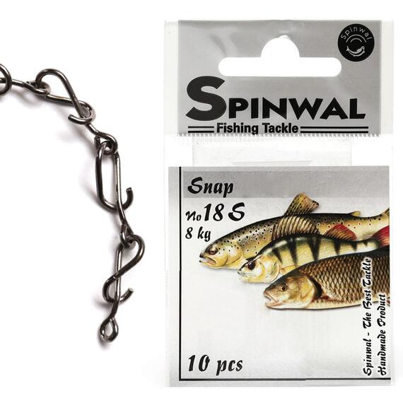 Застежка Spinwal Snap size 18S 8kg 10pcs, фото 