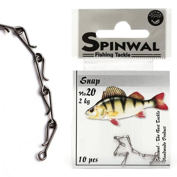 Застежка Spinwal Snap size 20 2kg 10pcs, фото 