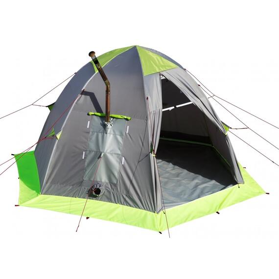 Мобильная Баня Лотос 5 (Д-образный вход + дно ПУ4000) (360х320/205 см), фото , изображение 5