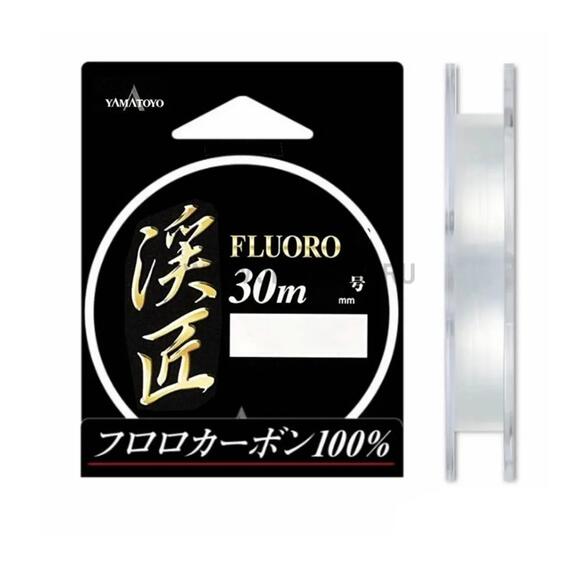 Флюорокарбон Yamatoyo Keiso Fluoro, #1, 30 м, прозрачный, фото 