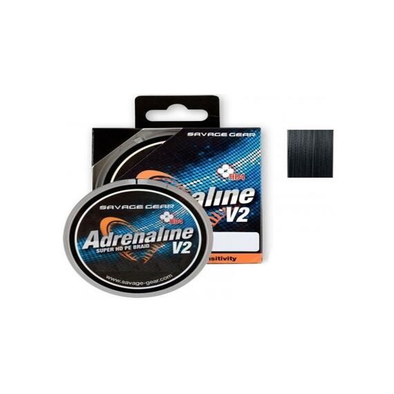 Леска плетеная SAVAGE GEAR HD4 Adrenaline V2 120m 0,10mm 6kg Grey, фото 