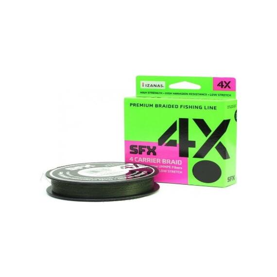 Леска плетеная SUFIX SFX 4X Braid Low Vis Green 135m 0.370mm 28.2kg, фото 