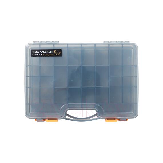 Коробка для приманок SAVAGE GEAR Lurebox 2 Sided Smoke Short 20,5X17X4,8cm, фото 