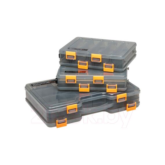 Коробка для приманок SAVAGE GEAR Lurebox 2 Sided Smoke Short 20,5X17X4,8cm, фото , изображение 2