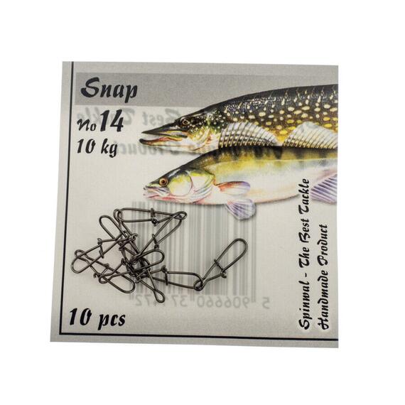 Застежка Spinwal Snap size 14 10kg 10pcs, фото 