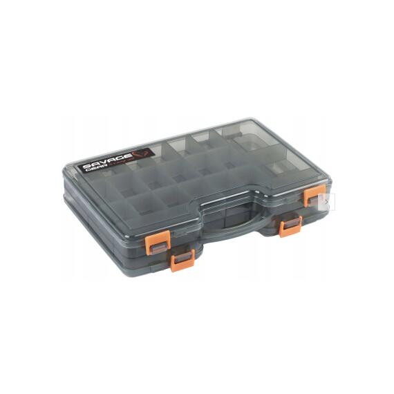 Коробка для приманок SAVAGE GEAR Lurebox 2 Sided Smoke Large 29,5X20,5X6,2cm, фото 