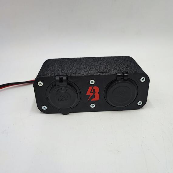 Выносной блок USB и розетка 12v провод 1,5 метра BatteryCraft, фото , изображение 2