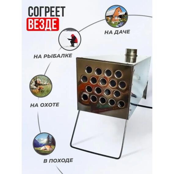 Теплообменник для палатки Manko на 18 трубок в сумке с трубами (3 шт.), фото , изображение 4