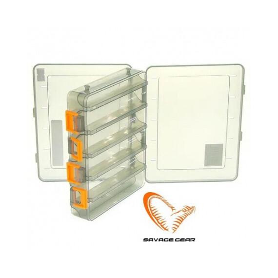 Коробка для приманок SAVAGE GEAR Lurebox 2 Sided Smoke Short 20,5X17X4,8cm, фото , изображение 3