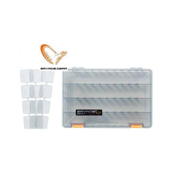 Коробка для приманок SAVAGE GEAR Lurebox 6B Deep Smoke 36X22,5X8cm, фото 