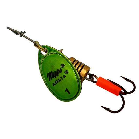 Блесна Mepps Platinum 1 OR/VERT золото/зелен 3,5g (C16), фото 