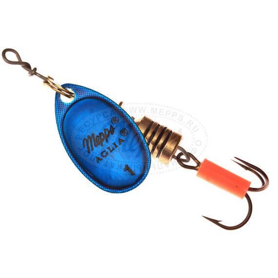 Блесна Mepps Platinum 1 AG/BLEU серебро/синяя 3,5g (C14), фото 