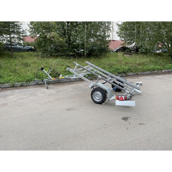 Прицеп лодочный одноосный ЛАВ 81014С (ложементы) Вектор, фото 