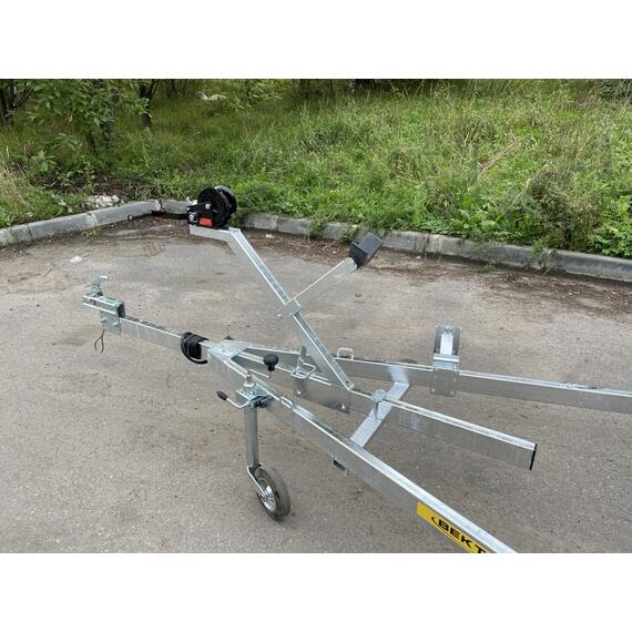 Прицеп лодочный одноосный ЛАВ 81014С (ложементы) Вектор, фото , изображение 4