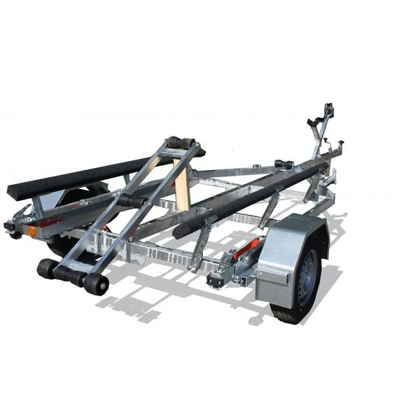 Прицеп лодочный одноосный ЛАВ 81014A (ложементы) Вектор, фото , изображение 5