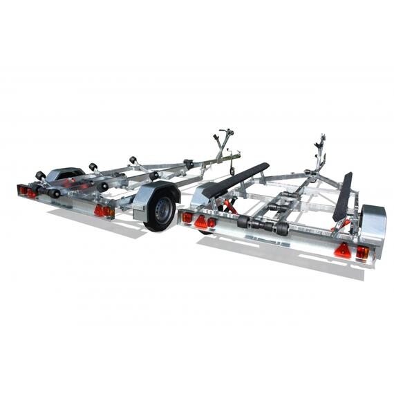 Прицеп лодочный одноосный ЛАВ 81014A (ложементы) Вектор, фото , изображение 4