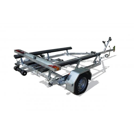 Прицеп лодочный одноосный ЛАВ 81014A (ложементы) Вектор, фото , изображение 3