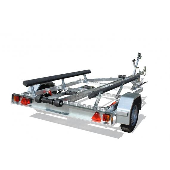 Прицеп лодочный одноосный ЛАВ 81014A (ложементы) Вектор, фото , изображение 2