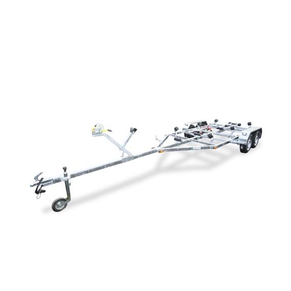 Прицеп лодочный двухосный ЛАВ 81014B (ролики) Вектор, фото 