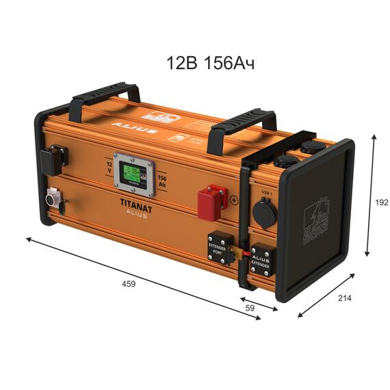 Аккумулятор литиевый Titanat 12V 156Ah LiFePO4 ALIUS, фото , изображение 4