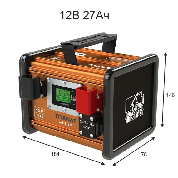 Аккумулятор литиевый Titanat 12V 27Ah LiFePO4 ALIUS, фото , изображение 3