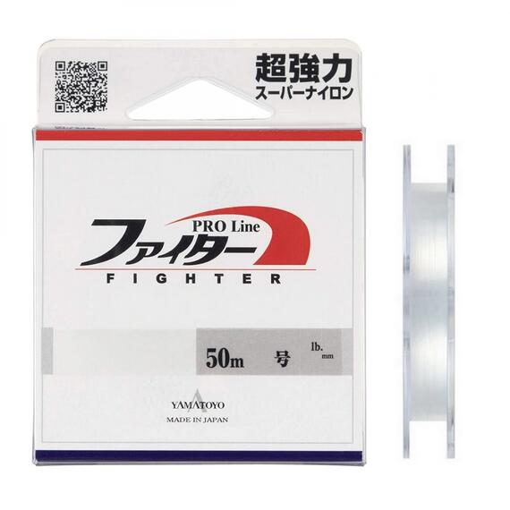 Леска для зимней рыбалки Yamatoyo Pro Line Fighter, #0.6, 50 м, Прозрачный, Цвет: прозрачный, Размер: 0.6, Длина, мм: 50 м, фото 