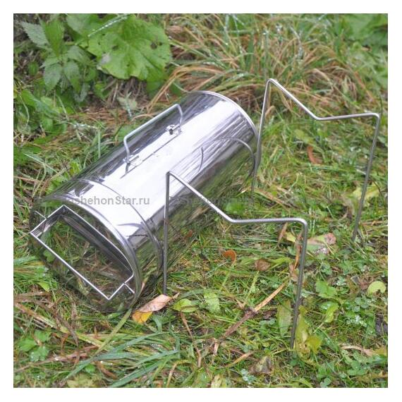 Мини-коптильня цилиндр PS12 литров, фото , изображение 3