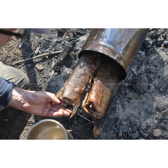 Мини-коптильня цилиндр PS12 литров, фото , изображение 5