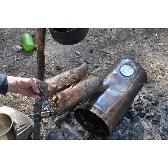 Мини-коптильня цилиндр PS12 литров, фото , изображение 6