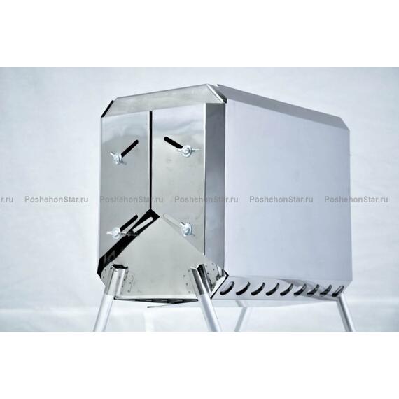 Печка для палатки "Турист" 15л с 3д-экранами (Встроеенный искрогаситель), фото , изображение 7