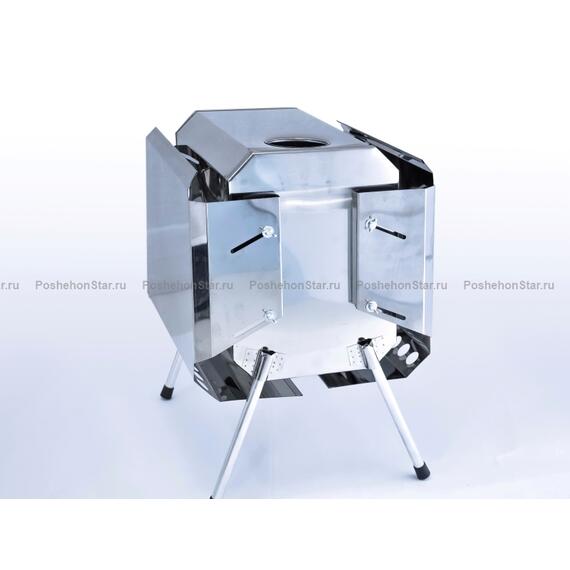 Печка для палатки "Турист" 25л с 3д-экранами (Встроеенный искрогаситель), фото , изображение 3