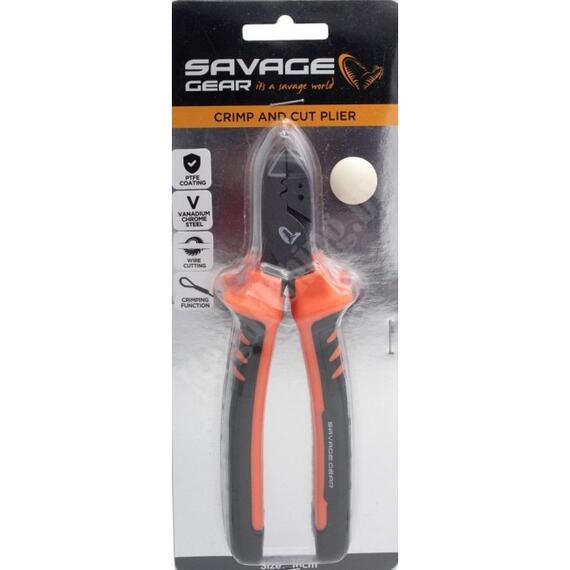 Плоскогубцы SAVAGE GEAR MP Cut & Crimp Pliers 22,5cm, фото , изображение 3