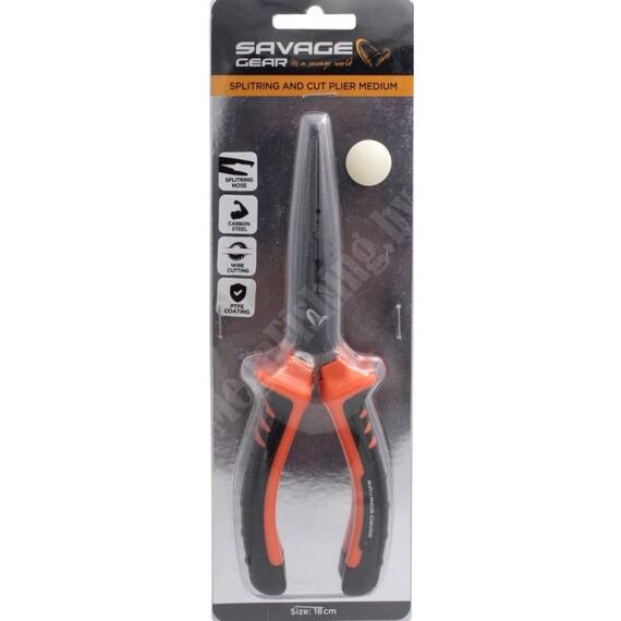 Плоскогубцы SAVAGE GEAR MP Splitring And Cut Pliers M 17,5cm, фото , изображение 2