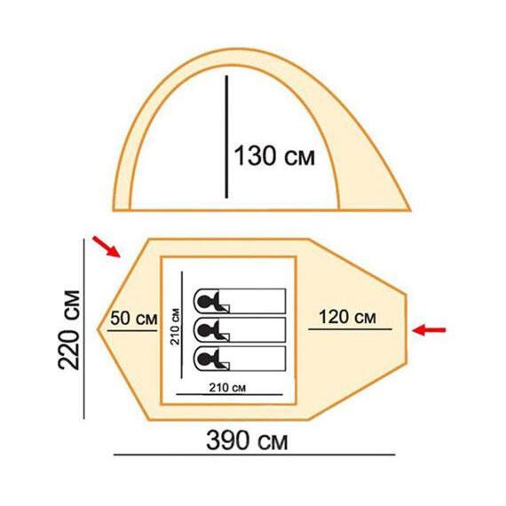 Палатка Tramp Lite Camp 3, фото , изображение 2