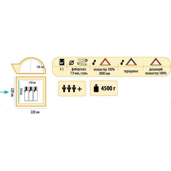 Палатка Tramp Lite Wonder 3, фото , изображение 2