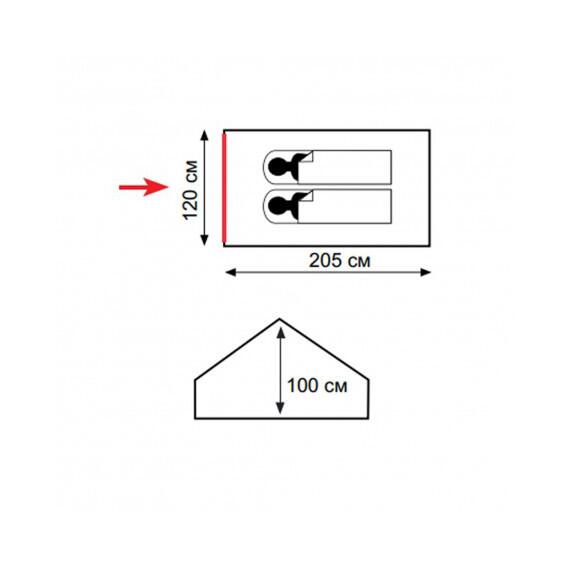 Палатка Totem Bluebird 2 V2, фото , изображение 2