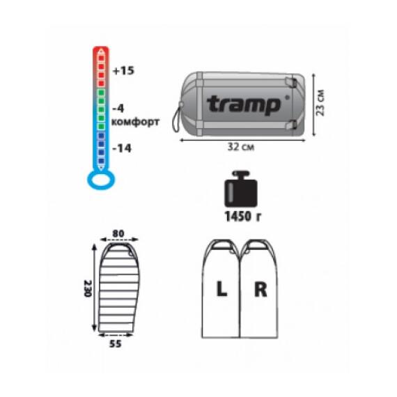 Спальный мешок Tramp Fargo (V2) 230*80*55см, фото , изображение 2