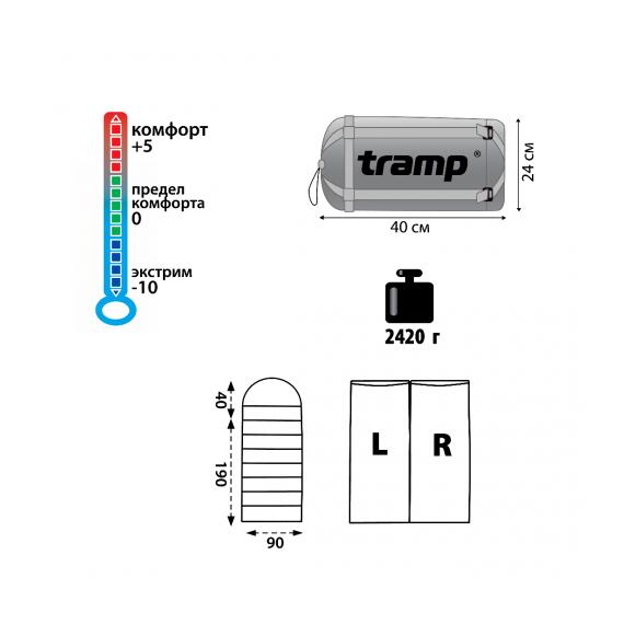 Спальный мешок Tramp Nightking V2, фото , изображение 2