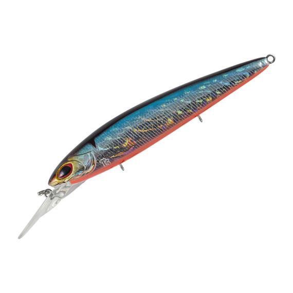 Воблер TsuYoki DIPLOMAT 110SP 014R, Цвет: 014R, Вес воблера (г): 18,3, Длина воблера (мм): 110, Тип воблера: Минноу, Тип плавучести : суспендер, Штрихкод: 4627152675830, Количество крючков: 3, фото 