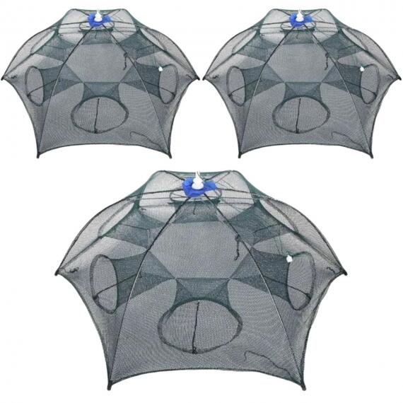 Комплект (3шт) Раколовка "ПАУК- ЗОНТИК" (6 входов), фото 