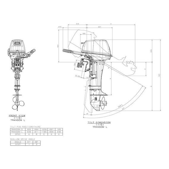 Лодочный мотор Suzuki DT15 AS (2-х тактный), фото , изображение 6