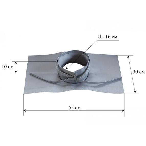 Клапан огнеупорный для палаток ЛОТОС КУБ (кремнезем 1000°С), фото , изображение 3
