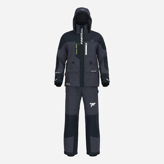 Комбинезон-поплавок FINNTRAIL ESCAPE DARKGREY 3756 M, Размер.: M, Расцветка: темно-серый, фото , изображение 2
