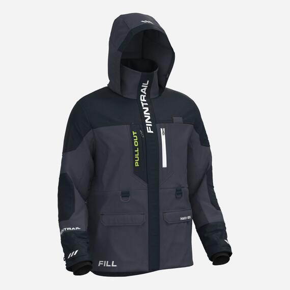 Комбинезон-поплавок FINNTRAIL ESCAPE DARKGREY 3756 LK, Размер.: LK, Расцветка: темно-серый, фото , изображение 8