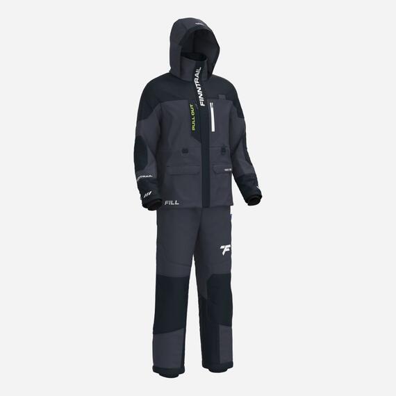 Комбинезон-поплавок FINNTRAIL ESCAPE DARKGREY 3756 M, Размер.: M, Расцветка: темно-серый, фото , изображение 4