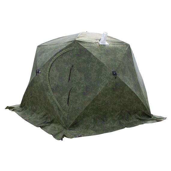 Палатка СТЭК ЧУМ 3 (трехслойная, пиксель), фото , изображение 2